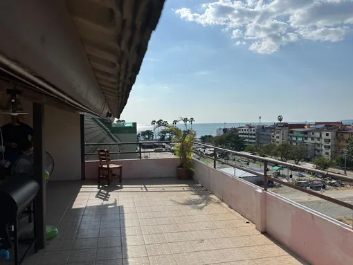 Rooftop terrace with sea view