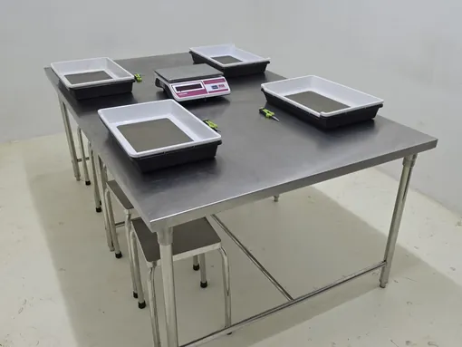 Processing tables and scales